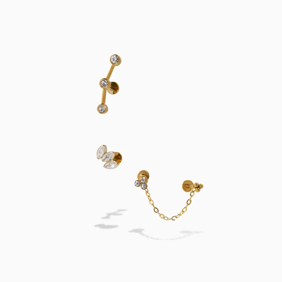 Chaîne modulable accessoire de bijoux d'oreilles et piercings